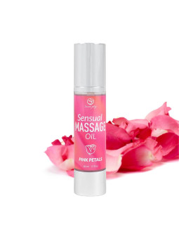 Aceite de Masaje Sensual Pétalos Rosa 50 ml.