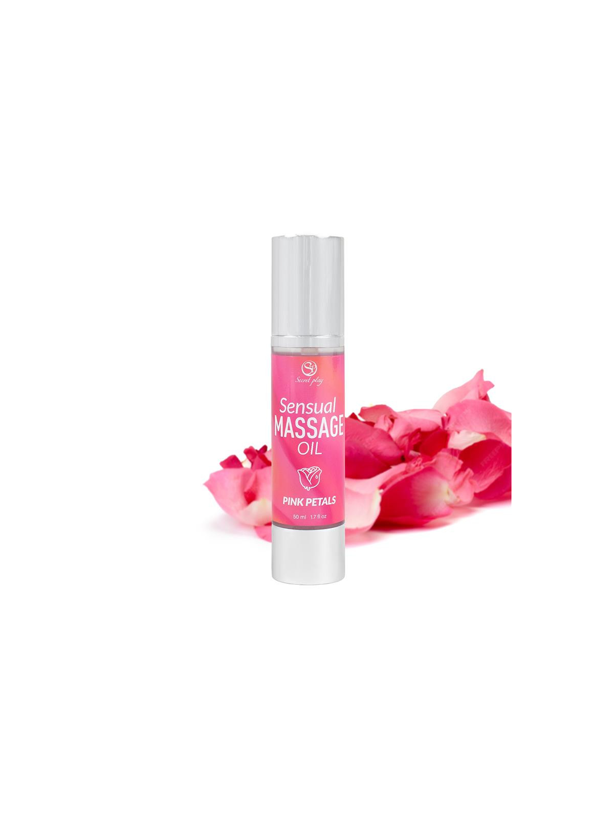 Aceite de Masaje Sensual Pétalos Rosa 50 ml.