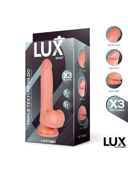 Brant Dildo Triple Densidad con Testículos 7.6