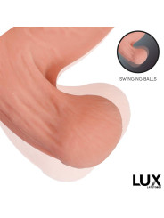 Paul Dildo Triple Densidad con Testículos Oscilantes 8.2