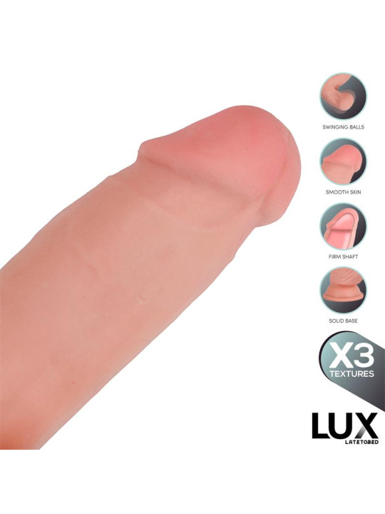 Paul Dildo Triple Densidad con Testículos Oscilantes 8.2