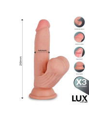 Paul Dildo Triple Densidad con Testículos Oscilantes 8.2
