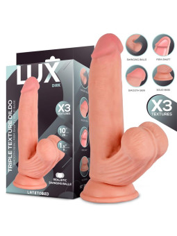 Dirk Dildo Triple Densidad con Testículos Oscilantes 10