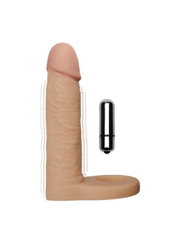 Dildo The Ultra Soft Double con Vibración 5.8 Natural