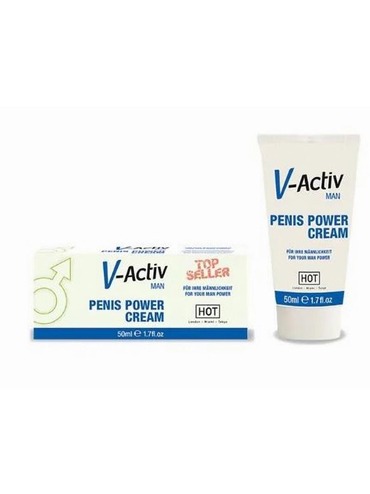 Hot V-Activ Penis Power Crema Potenciadora para Hombre 50 ml