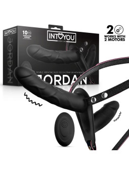 Jordan Arnés Dildo Doble con Vibración y Control Remoto