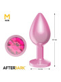 Plug Anal Anodizado Rosa con Joya Talla M