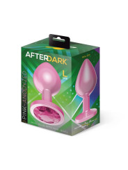 Plug Anal Anodizado Rosa con Rosa Talla L