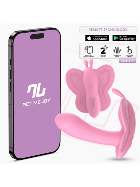 Wingy Estimulador Mariposa con APP Rosa