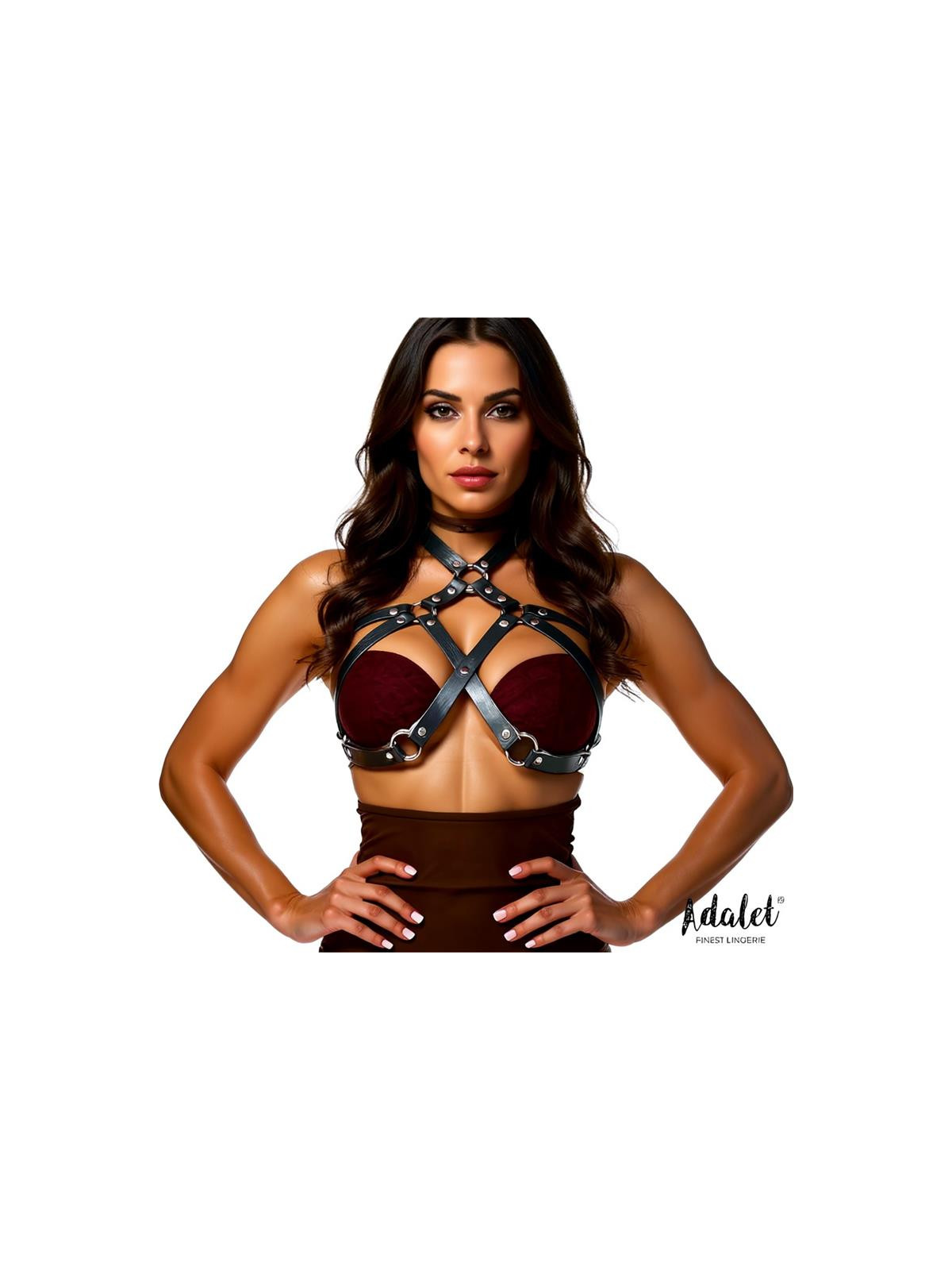 Wendy Arnés de Pecho Cuero Vegano Talla Única