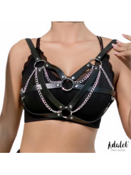 Karina Top Cuero Vegano con Cadenas Talla Única