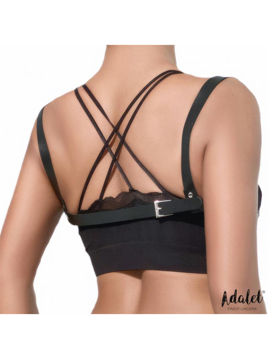 Karina Top Cuero Vegano con Cadenas Talla Única