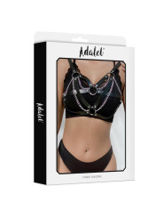 Karina Top Cuero Vegano con Cadenas Talla Única