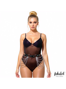 Nadine Cinturón Cuero Vegano con Cadenas Tall Única