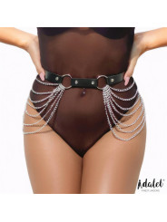 Nadine Cinturón Cuero Vegano con Cadenas Tall Única