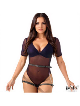 Oriana Cinturón Cuero Vegano con Cadenas Tall Única