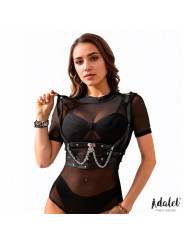 Thalia Arnés de Pecho con Cadena Cuero Vegano Talla Única