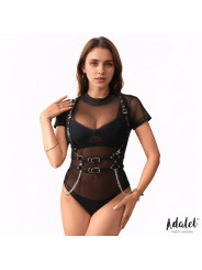 Brenda Arnés para Pecho Cuero Vegano con Cadenas Talla Única