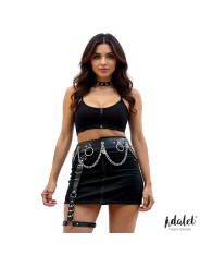 Coral Cinturón con Liga con Cadena Cuero Vegano Talla Única