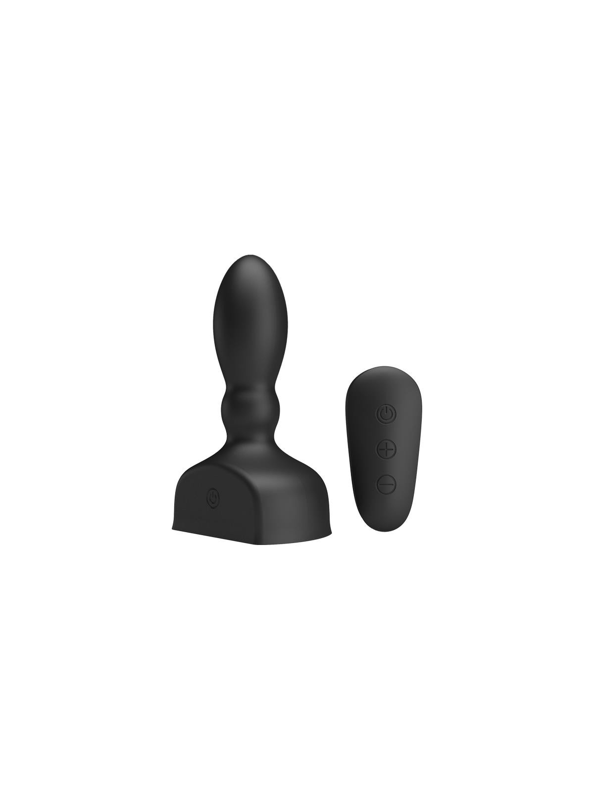 Estimulador Anal Harriet Inflable USB Silicone Negro