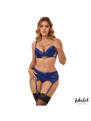 Giselle Set con Liguero Azul