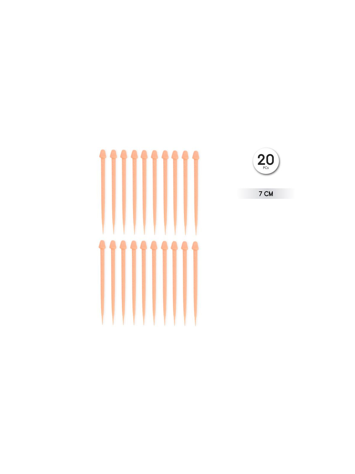 Pinchos Forma de Pene 20 unidades