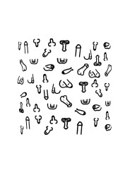 Posavasos Cuadrados Penes 10 und