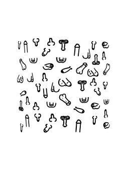 Posavasos Cuadrados Penes 10 und