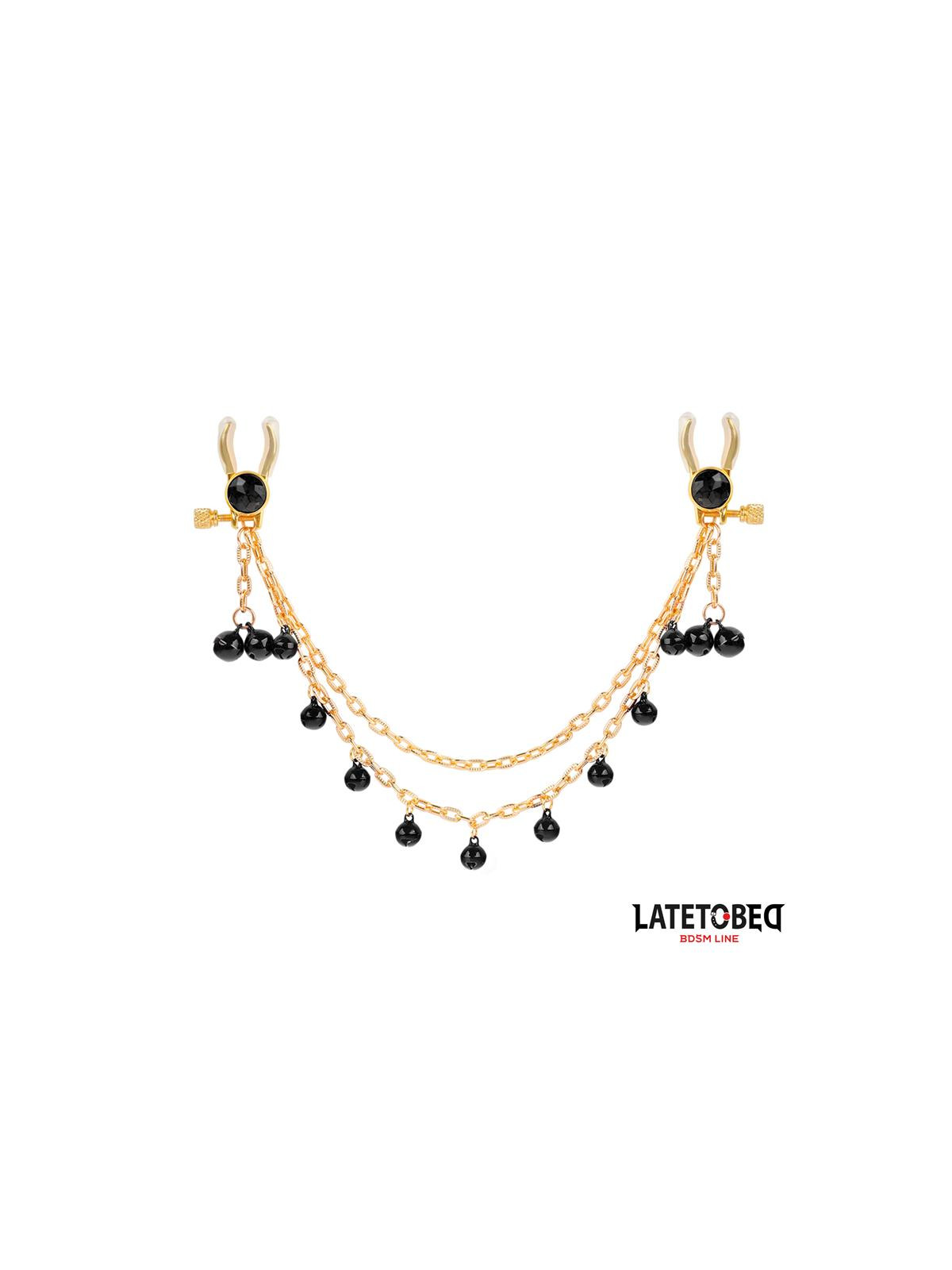 Pinzas para Pezones con Cadena y Cascabeles