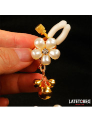 Pinzas para Pezones con Flor de Perlas