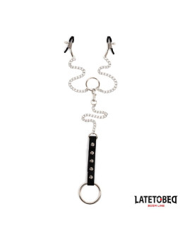 Pinzas para Pezones con Anillo para el Pene