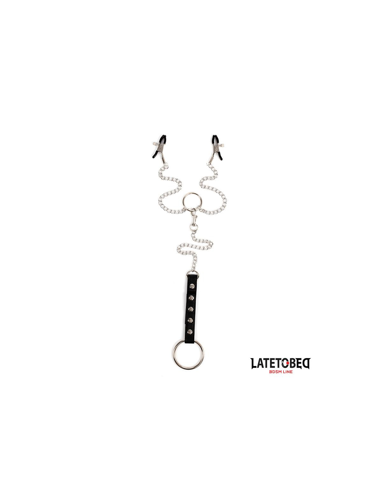 Pinzas para Pezones con Anillo para el Pene