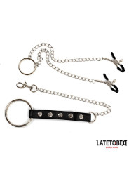 Pinzas para Pezones con Anillo para el Pene