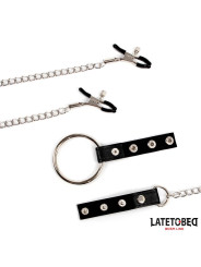 Pinzas para Pezones con Anillo para el Pene