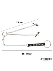 Pinzas para Pezones con Anillo para el Pene