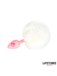 Plug de Silcona con Pompón Rosa