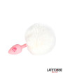 Plug de Silcona con Pompón Rosa