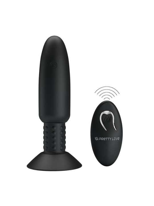 Plug Anal con Vibración y Rotación con Control Remoto USB