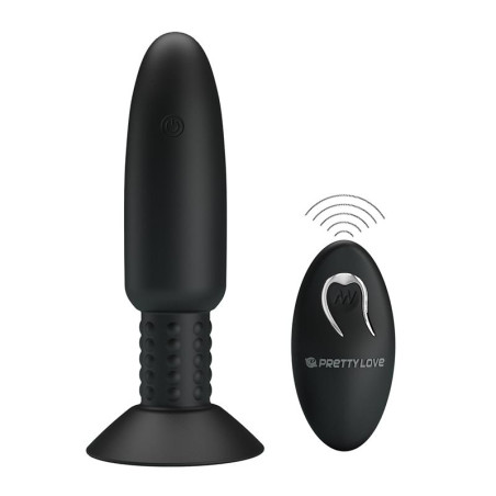 Plug Anal con Vibración y Rotación con Control Remoto USB