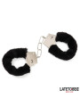 Esposas de Metal Furry con Pelo Negro