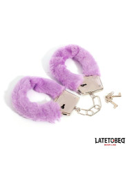 Esposas de Metal Furry de Pelo Púrpura