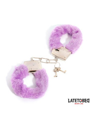 Esposas de Metal Furry de Pelo Púrpura