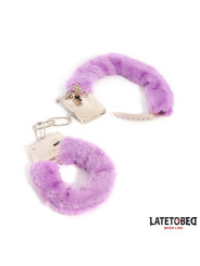 Esposas de Metal Furry de Pelo Púrpura