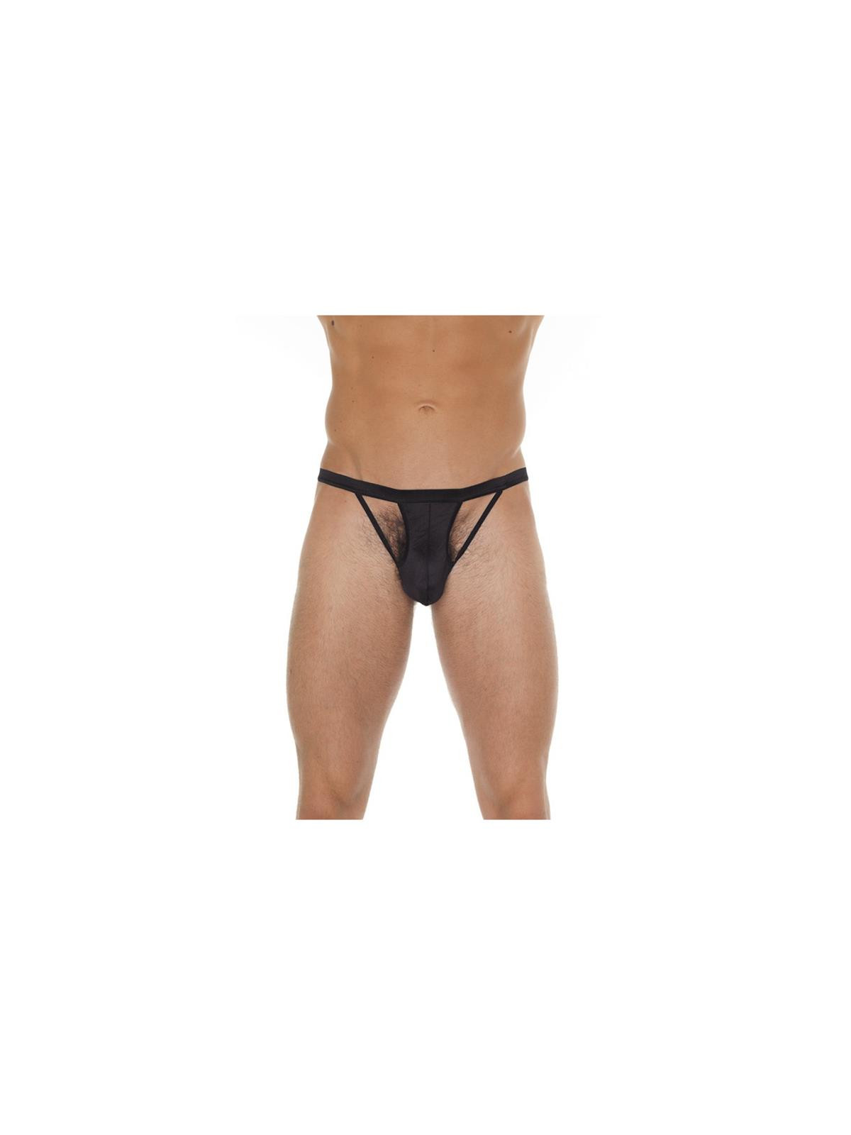 Tanga con Tiras Negro Talla Única