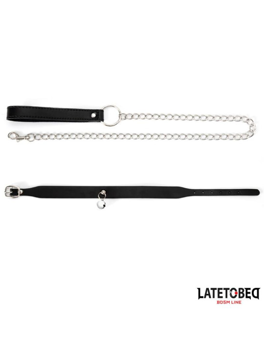 Collar con Cascabel y Correa