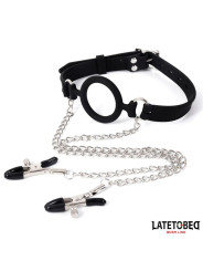 Mordaza de Aro con Pinzas para Pezones