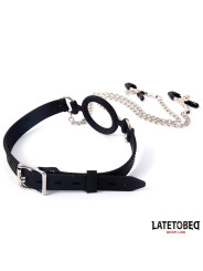 Mordaza de Aro con Pinzas para Pezones