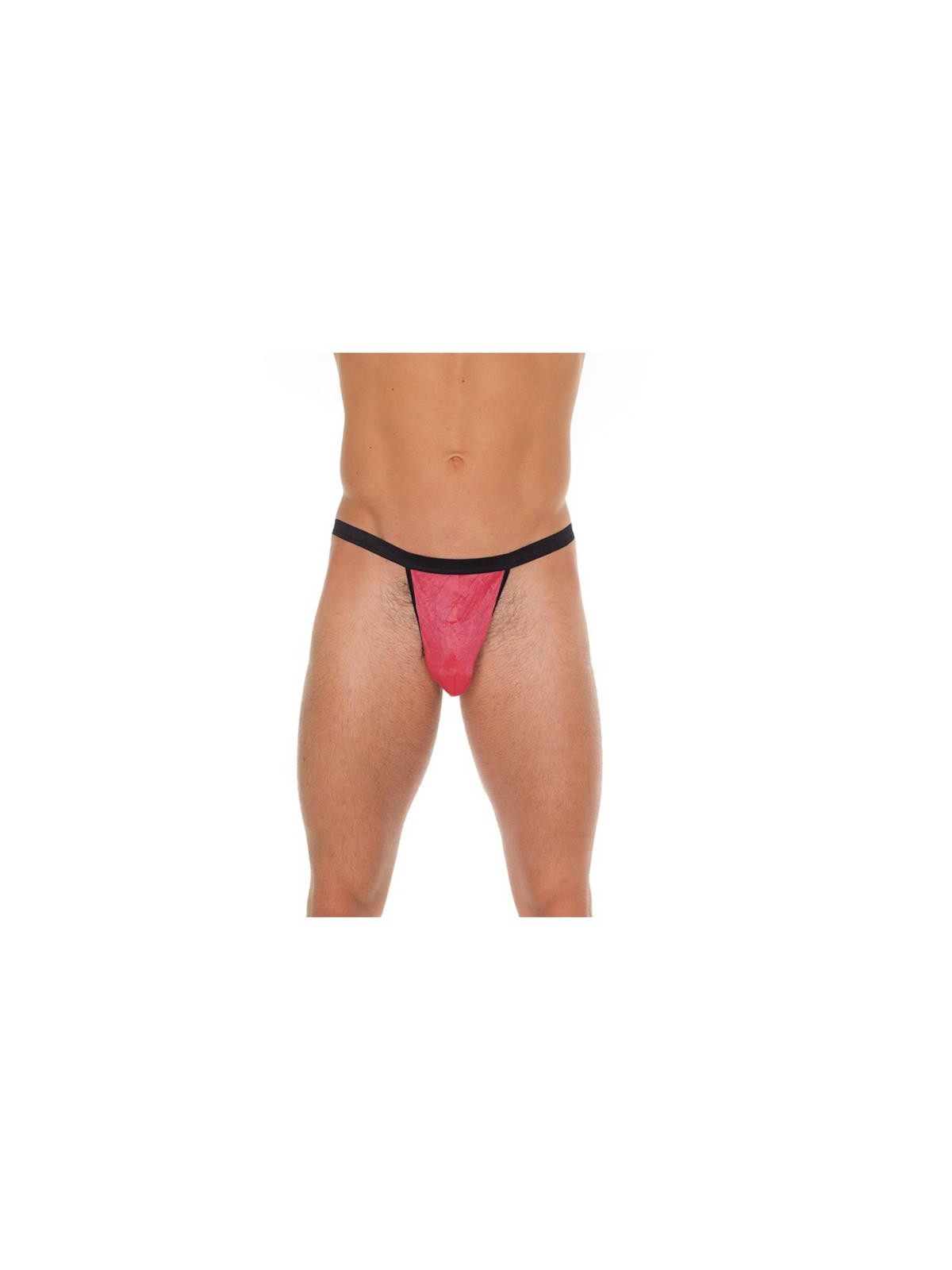 Tanga Rojo y Negro Talla Única