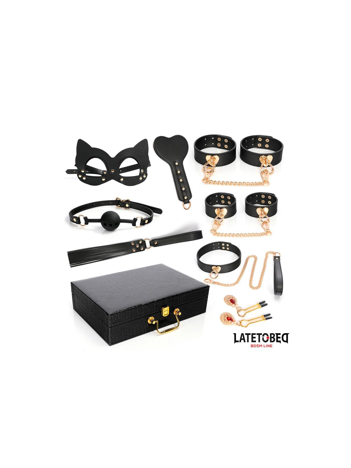 Kit Bondage 8 Pz con Maletín | Juguetes XXX - ¡Explora tu lado sensual!