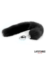 Plug Anal con Cola Negro 40 cm - Juguetes XXX | ¡Descubre la diversión!